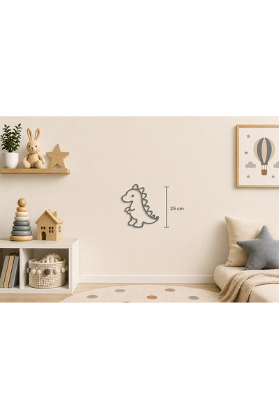 AKTASTORE Cute Dinosaur Figure Children's Room Wall Decoration - 25 cm