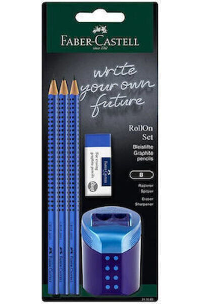 Faber Castell Set de creioane Faber-Castell 2001 cu radieră albastră 3 bucăți