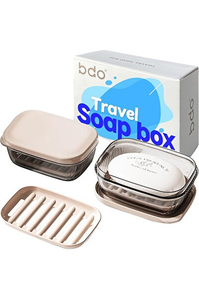 Arabest Travel Soap Dish, Leakproof Lid, Detachable Drain Tray, Transparent, ...