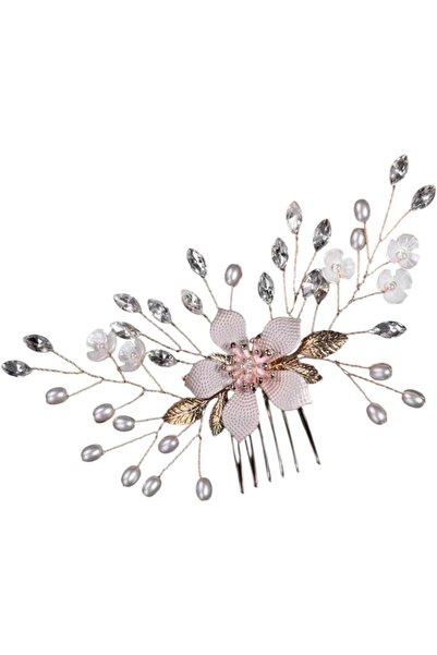 OEM Metallic tiara, floral pattern, elegant, 3cm