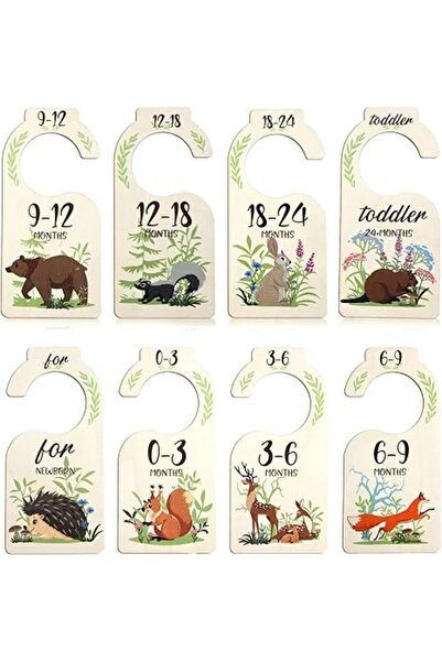 Arabest Closet Divider, 8 PCS Baby Wardrobe Organizer, Double Sided Size Labe...