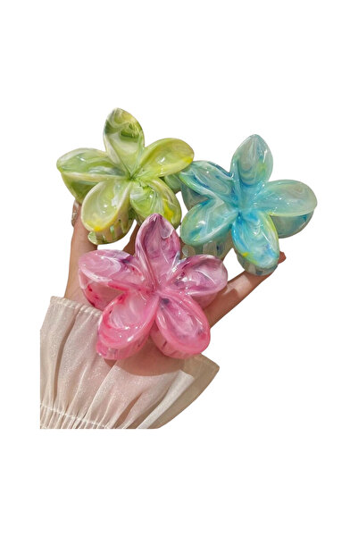 OEM Hair clip Top Bottom Set , 3 pieces, multicolor