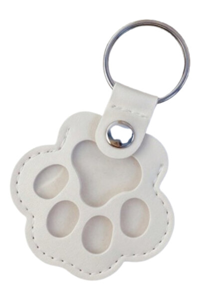 OEM Pet memorial Keychain , paw-shaped
