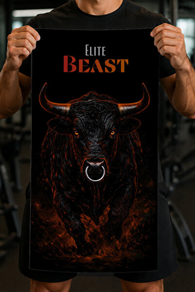 Charmbi Elite Beast Custom Printed Sports Towel 45X90 |   Quality Cotton Fitn...