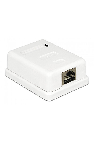 POWERTECH επιτοίχια πρίζα δικτύου CAB-N129, 1 θύρας, Cat.6 UTP, λευκή