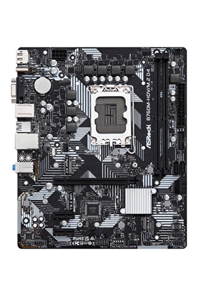 ASROCK μητρική B760M-HDV/M.2 D4, 2x DDR4, s1700, USB 3.2 Gen1, mATX