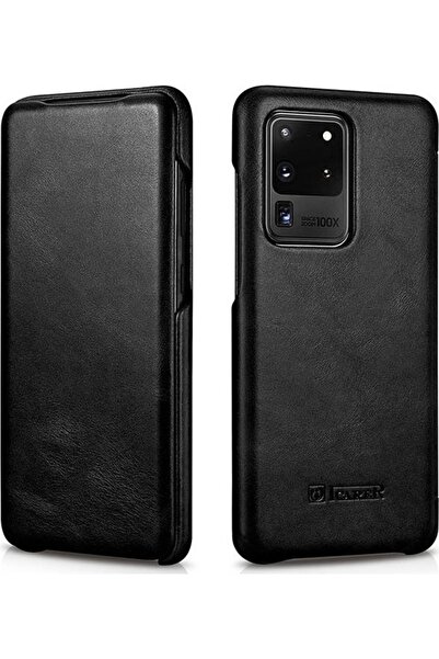 ICARER Vintage Series Curved Edge - Δερμάτινη Θήκη Samsung Galaxy S20 Ultra -...