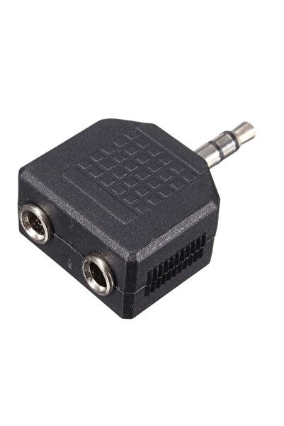 POWERTECH αντάπτορας 3.5mm σε 2x 3.5mm CAB-J015, μαύρος, 5τμχ