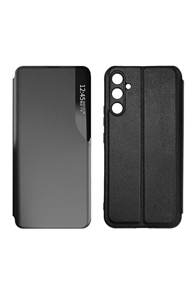 POWERTECH θήκη Smart view MOB-1915 για Samsung A24, μαύρη