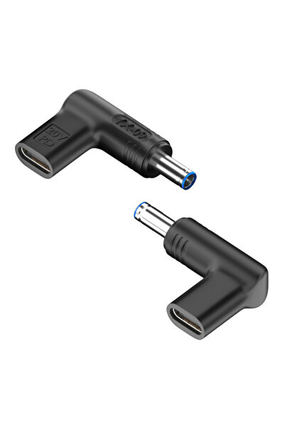 POWERTECH αντάπτορας τροφοδοσίας YX-09, USB-C σε HP 4.5x3mm, μαύρος