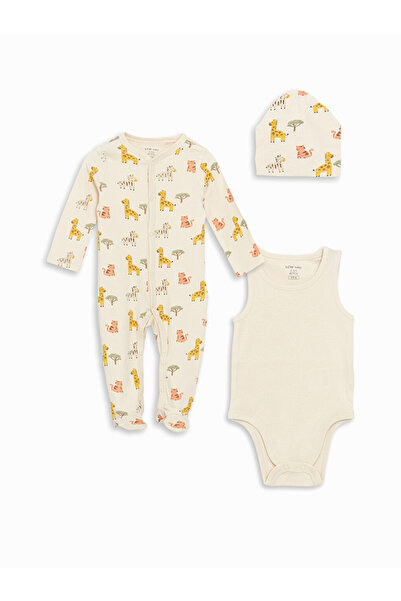 LC Waikiki Set de ieșire din spital pentru bebeluși băieți din bumbac organic