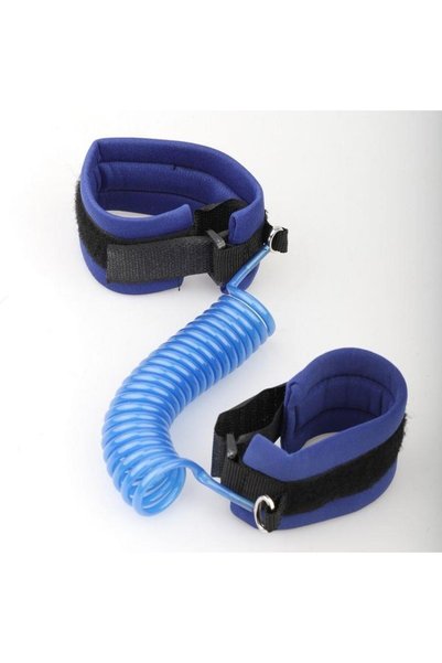 CAMİMARKET Hajj Umrah Child Safety Bracelet Anti-Loss Spiral 360 °   Rotatable Blue