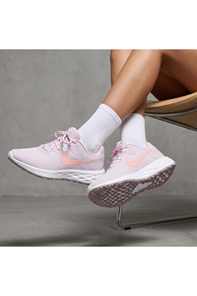 Nike Revolution 6 Pink Walking Shoes Sportie (Slim Fit)