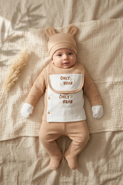 Babydonat طقم إصدار المستشفى للجنسين مكون من 5 قطع لحديثي الولادة - 100% قطن ...