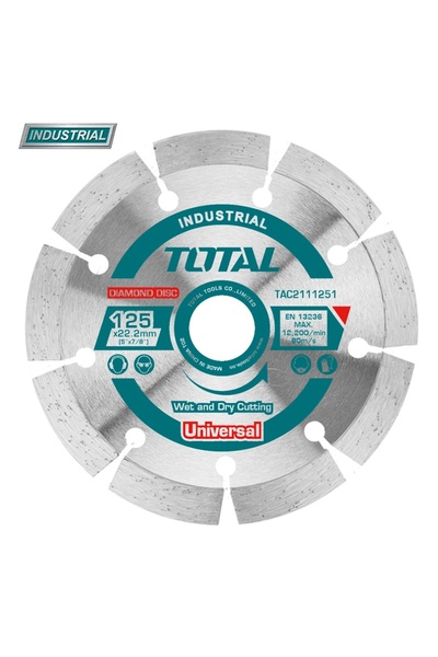 OEM TOTAL - ДИСК ДЕБИТАРЕ БЕТОН - 125ММ (ИНДУСТРИАЛЕН)