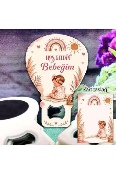 ege ajans tasarım 10 adet (kartlı ve jelatinli) yenidoğan bebek hediyelik aça...