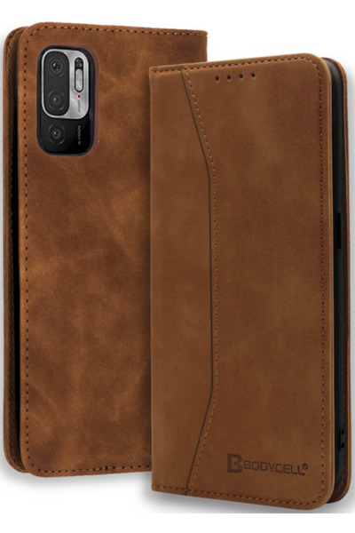 Bodycell Θήκη - Πορτοφόλι Xiaomi Redmi Note 10 5G - Brown