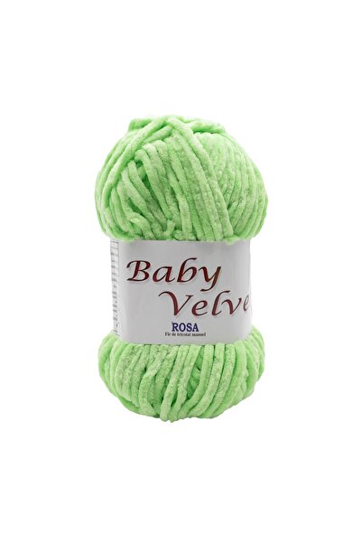 ROSA Pachet fir tricotat catifelat Baby Velvet 167, 5 bobine, micropoliester ...