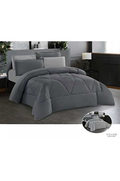 ALMIAAD Summer Plain Double-Sided Bedspread and Sheet Set 4 Pieces Feature a ...