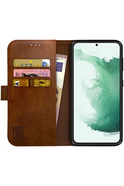 ROSSO Element PU Θήκη Πορτοφόλι Samsung Galaxy S22 Plus 5G - Brown