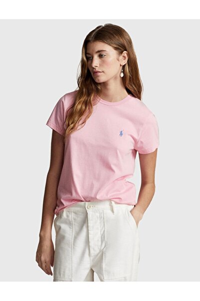 Ralph Lauren Blue Klasik Kesim Pamuklu Jersey Bisiklet Yaka Tişört 100080721
