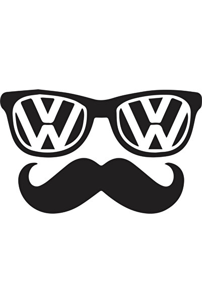 Amo-Stickers Sticker Volkswagen Sunglasses 25cm Verde