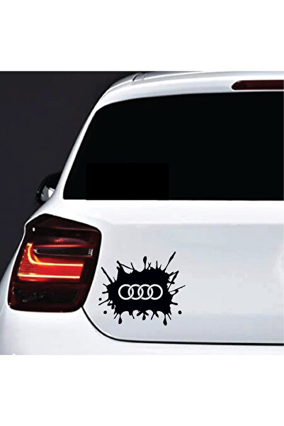 Amo-Stickers Sticker Auto Audi Splash 30cm Verde