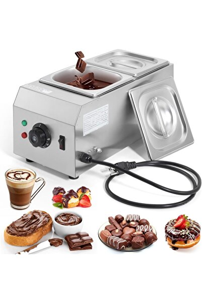 Generic آلة إذابة الشوكولاتة بخزانين، وعاء تسخين الشوكولاتة المطور بقوة 600 و...