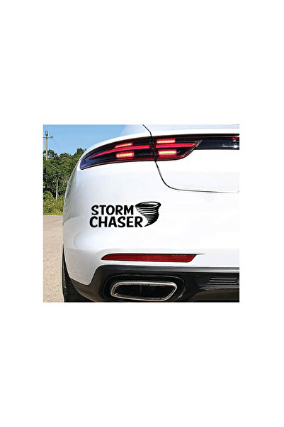 Amo-Stickers Sticker auto Storm chaser 45cm Argintiu