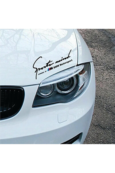 Amo-Stickers Αυτοκόλλητο αυτοκινήτου BMW MotorSport 25 εκ. Λευκό