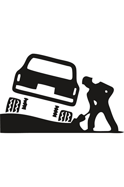Amo-Stickers Sticker auto Off Road 4 25cm Verde