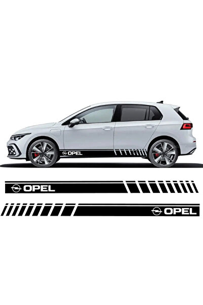 Amo-Stickers OPEL Αυτοκόλλητα Πλευρών Αυτοκινήτου Μαύρα