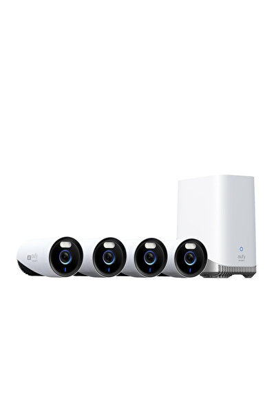 eufy eufyCam E330 Επαγγελματικό Ενσύρματο Κιτ Ασφαλείας 4 Καμερών 4K, HomeBas...