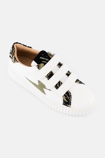Vanessa Wu Women Ingrid Velcro Closure Casual Shoes, Multicolor