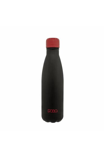 Polo Θερμός Παγούρι Stainless Steel 0.50L Black/ Red (949004-2033)