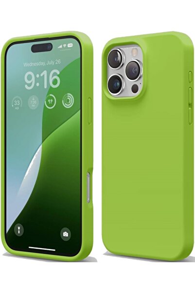 Elago Θήκη Apple iPhone 16 Pro - Silicone Case Premium Σιλικόνης - Lime Green