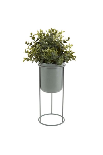 Present Time Μεταλλική Γλάστρα με Βάση PT3467GR 18x32x18εκ. Πράσινο