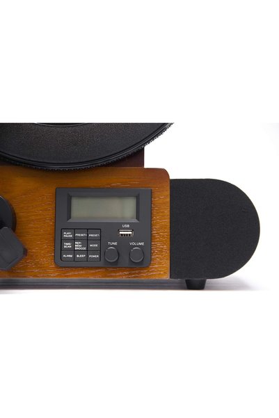 Fuse - Vert Standard Vertical Record Player With Bluetooth In/Out And Fm Radio