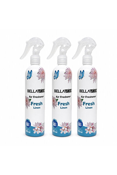 BELLAVOIX Set 3 x Odorizant Cameră Fresh Linen, Spray, 100 ml, Parfum de Lenj...