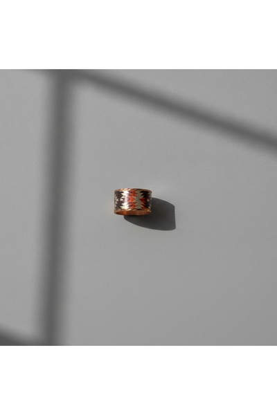Erol Bakır New Series 616 Bijouterie Ring 100% Handmade Copper