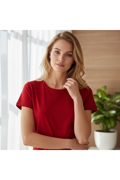 OEM Tricou de damă din bumbac cu imprimeu WPO-B0493