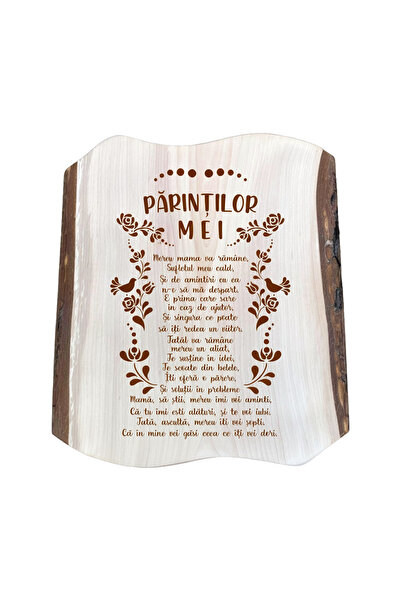 LimArt Placheta decorativa din lemn cu mesaj de suflet, tip tablou rustic cu ...