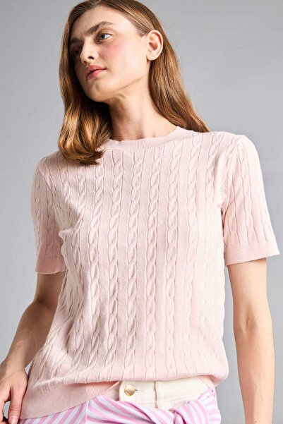 DeFacto Regular Fit Crew Neck Ecru Sweater D3306Ax26Au