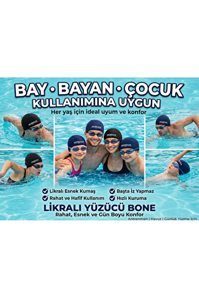 MORESUN 100 Pieces Wholesale Lycra Cloth Sea Pool Cap