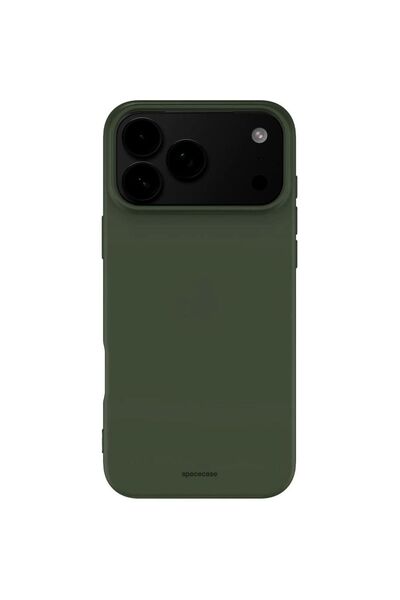 spacecase Θήκη iPhone 17 Pro Silicone Case Σιλικόνης - Dark Green