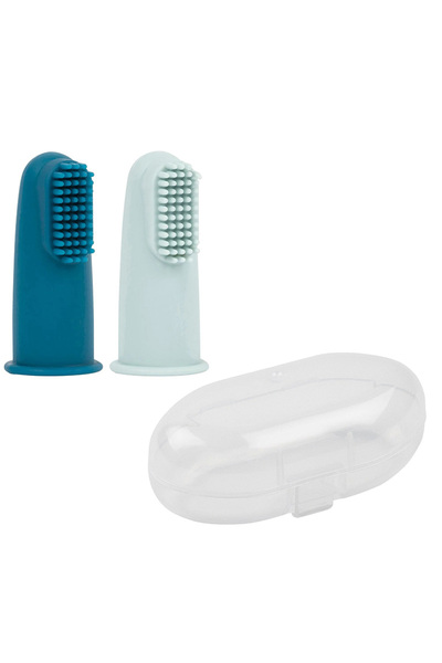 Nattou Children's finger toothbrush - 2 cases
