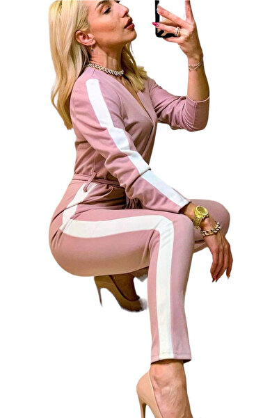 Woman's Fashion Γυναικεία Ολόσωμη Φόρμα Ροζ