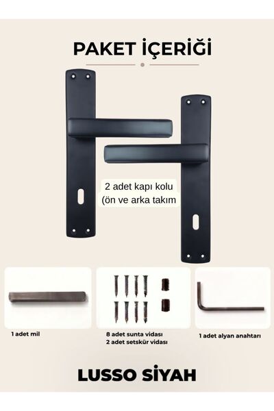 almital mobilya aksesuarları furniture accessories Mâner de ușă cu oglindă Lu...