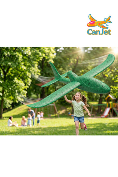 Canjet 35Cm 4'lü Set Elle Atılan Eğlenceli Uçan Çocuk Oyuncak Uçak -Çocuk hediye seti