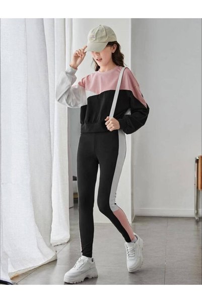 Woman's Fashion Παιδικό Σετ Φόρμας Ροζ 2 τεμαχίων